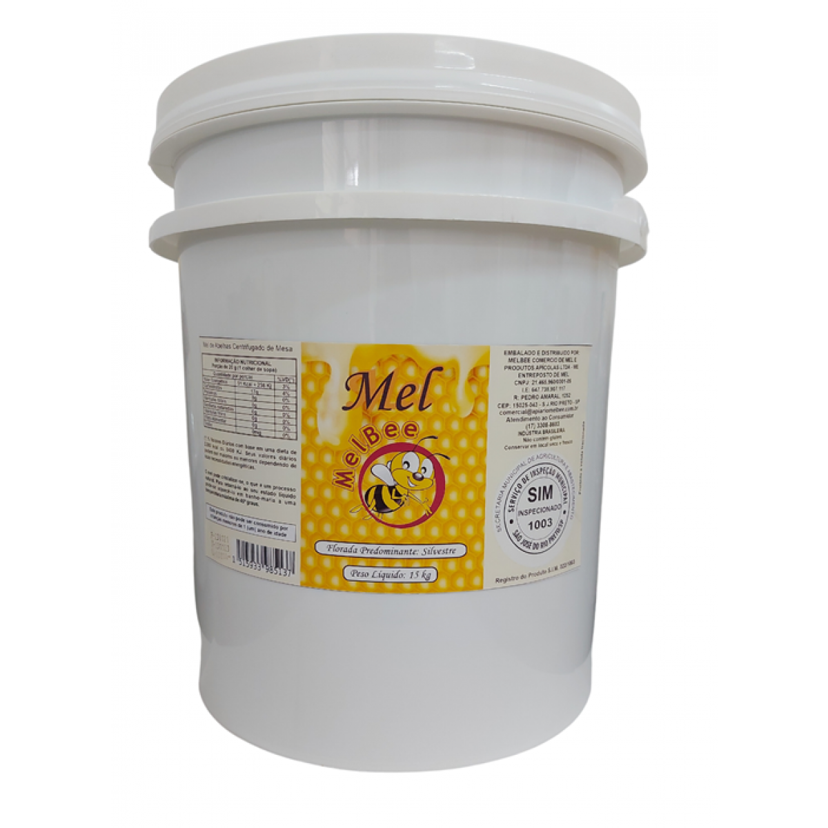 Mel Puro - Balde 15KG - Várias Floradas