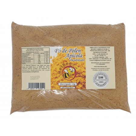 Pó de Pólen - Pacote 1 kg - Apiário Melbee (NÃO É PARA CONSUMO HUMANO)