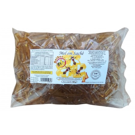 Sachês de Mel Silvestre - Pacote 500 g - Em tiras (~110 sachês)