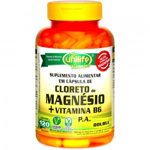 Cloreto de Magnésio P. A. com Vitamina B6  - 120 Caps