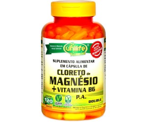 Cloreto de Magnésio P. A. com Vitamina B6  - 120 Caps
